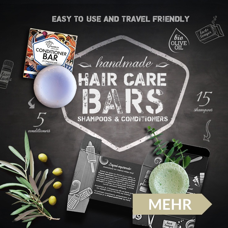 Neu! Shampoos und Spülungen in Riegelform!