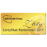 Otrzymaliśmy Złoty Certyfikat Rzetelności!